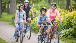 Deportistas feliz velo